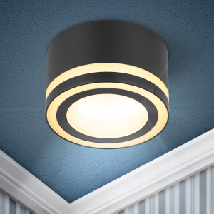 Светильник встраиваемый ЭРА DK113 BK под лампу GX53 черный