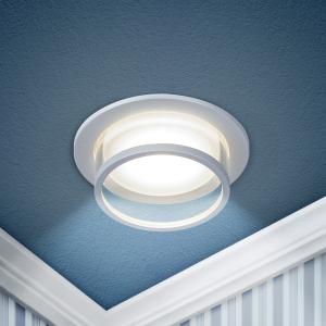 Светильник встраиваемый декоративный ЭРА DK99 WH под лампу MR16 GU5.3 белый