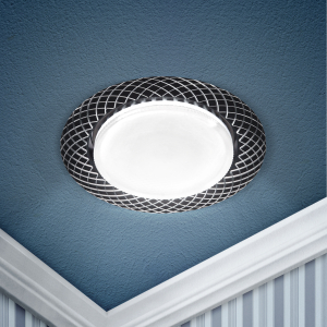 Светильник встраиваемый ЭРА KL 76 AL/BK /1 под лампу GX53 черный