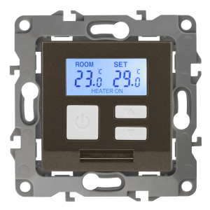 12-4111-13 ЭРА Терморегулятор универс. 230В-Imax16А, IP20, Эра12, бронза (6/60/1200)