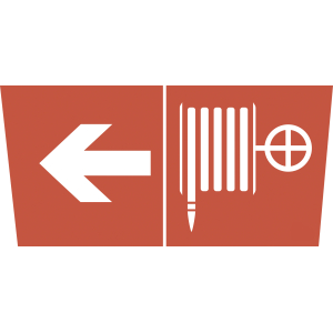 Самоклеящаяся этикетка ЭРА INFO-SSA-106 330х120мм  Пожарный кран/стрелка налево  SSA-101/DPA-301