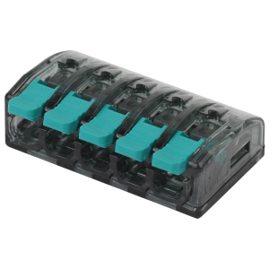 Клемма ЭРА NO-224-48 компактная серия 415 с рычагом 5 отверстия 0.5-4 мм2 упаковка 100 шт