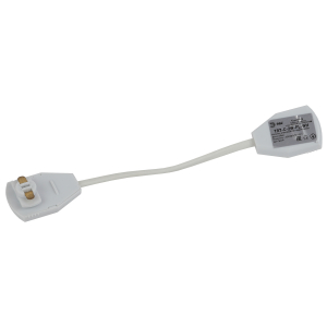 Коннектор питания ЭРА TR7-C 2W-FL WH для однофазного шинопровода гибкий белый