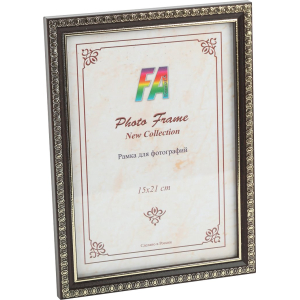 Фоторамка FA Камея 15х21 пластиковая со стеклом цвет венге