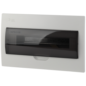 Корпус пластиковый встраиваемый ЭРА SIMPLE ЩРВ-П-18 IP41 прозрачная крышка белый