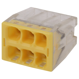 Клемма ЭРА NO-224-44 компактная с пастой серия 246 6 отверстий 0.5-2.5 мм2 упаковка 4 шт