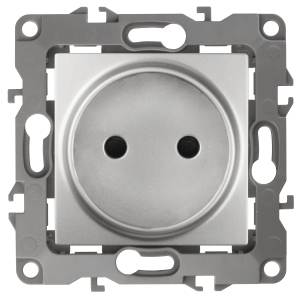 Розетка ЭРА Серия 12 12-2105-03 2P 16A-250В IP20 алюминий