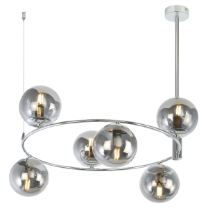 Люстра  Rivoli Pauline 3104-306 6 * Е14 40 Вт модерн