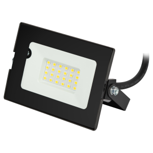 Прожектор светодиодный уличный ЭРА LPR-041-1-65K-020 20Вт 1600лм 6500K КСС Д 120° 2 года IP65 черный нерег СВЧ д/д