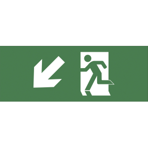 Самоклеящаяся этикетка ЭРА INFO-DBA-005 200х60мм  Фигура/стрелка вниз влево  DBA