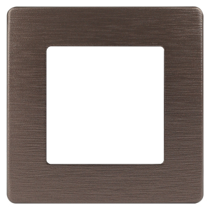 Рамка для розеток и выключателей ЭРА Серия 12 12-5101-13 на 1 пост, Сатин, бронза