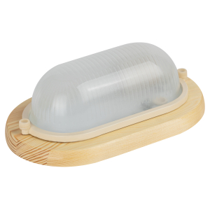 Светильник ЭРА НБО 04-60-011 Кантри дерево/стекло IP54 E27 max 60Вт 232х140 овал сосна