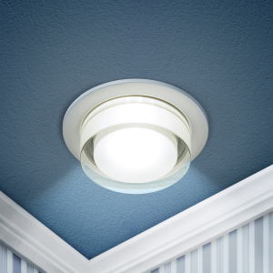 Светильник встраиваемый декоративный ЭРА DK107 WH под лампу MR16 GU5.3 белый