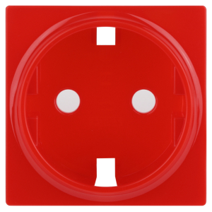 Накладка для розетки ЭРА Серия 12 12-6301-23 на 12-2101, 12-2102, 14-2101, 14-2102 сменная, красный