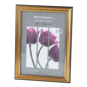 Фоторамка Interior Office 2 серия 286/ 30х40 золото пластиковая (5/15)