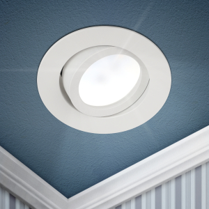 Светильник встраиваемый алюминиевый ЭРА KL86 WH под лампу MR16 GU5.3 белый