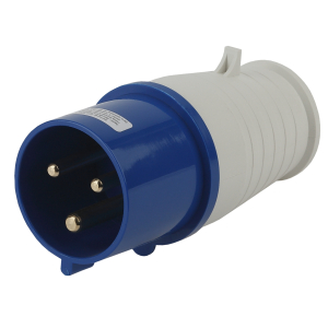 Вилка ЭРА V-32-2P-PE-IP44 переносная 023 2Р+РЕ 32А 220В IP44