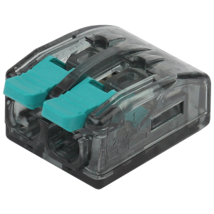 Клемма ЭРА NO-224-49 компактная серия 412 с рычагом 2 отверстия 0.5-4 мм2 упаковка 2 шт