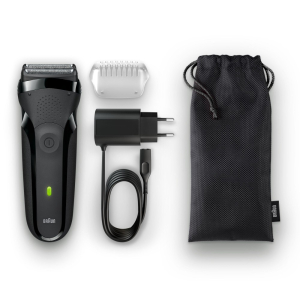 Электрическая бритва Braun S3 301s black+чехол