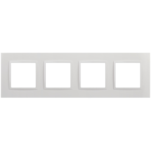 Рамка для розеток и выключателей ЭРА Elegance 14-5014-01 Classic, на 4 поста, белый