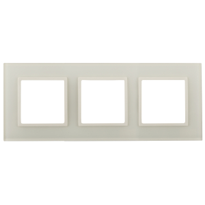 14-5103-02 ЭРА Рамка на 3 поста, стекло, Эра Elegance, сл.кость+сл.к (5/25/900)