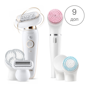 Эпилятор Braun S9 Flex SES 9100 3D + щеточка FaceSpa, чехол, тип 5380