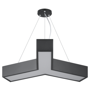 Светильник LED ЭРА Geometria SPO-141-B-40K-028 Igrek 28Вт 4000K 1900Лм IP40 600*80 черный подвесной драйвер внутри