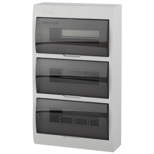 Корпус пластиковый навесной ЭРА SIMPLE ЩРН-П-36 IP41 прозрачная крышка белый