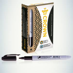 207899 Crown Маркер перманентный MULTI MARKER SLIM, ЧЕРНЫЙ пулевидный 2мм (P-505) (12/1152/27648)