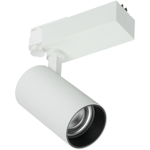 Трековый светильник трехфазный ЭРА STR-30-99-40K-W30 светодиодный 30Вт регулируемый луч 4000K белый