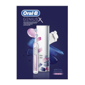 Электрическая зубная щетка ORAL-B GeniusX D706.513.6X Sensi Satin Purple с чехлом