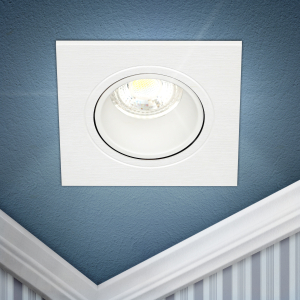 Светильник встраиваемый декоративный ЭРА KL90-1 WH под лампу MR16 GU5.3 белый пластиковый