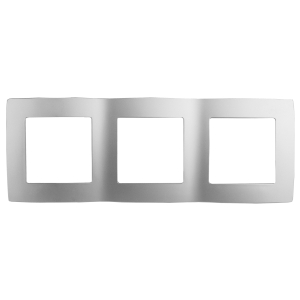 12-5003-03 ЭРА Рамка на 3 поста, Эра12, алюминий (15/150/2400)