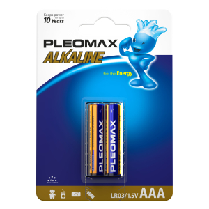 Батарейки Pleomax LR03-2BL Alkaline (20/400/19200)