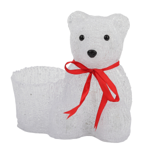 Светодиодная новогодняя фигура ЭРА ENIOF - 12  Медвежонок с корзинкой 