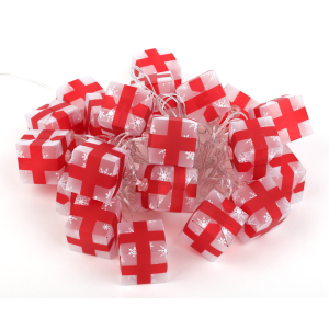 Светодиодная новогодняя гирлянда ЭРА ENIN-3P нить  Подарки  3 м холодный свет