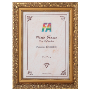 Фоторамка FA Садко 15х21 пластиковая семейная цвет золотой гобелен
