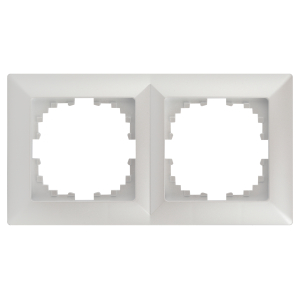 Рамка для розеток и выключателей Intro Solo 4-502-06 на 2 поста, СУ, перламутр