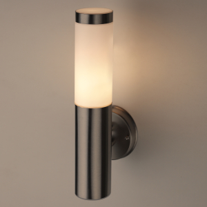 Светильник декоративный настенный ЭРА WL17 под лампу E27 IP44 хром/белый