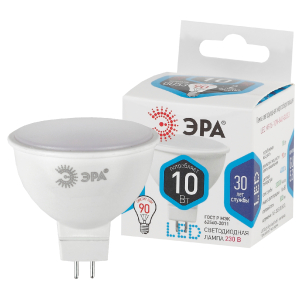 Лампа светодиодная ЭРА STD LED MR16-10W-840-GU5.3 10Вт софит нейтральный белый свет GU5.3