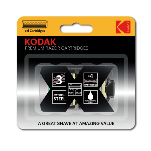 Сменные кассеты для бритья Kodak Premium Razor 3 лезвия 4 штуки (96/394/13824)