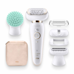 Эпилятор Braun S9 Flex SES 9010 3D насадка-щеточка для тела, косметичка, тип 5380