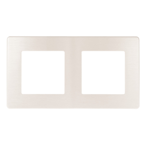 Рамка для розеток и выключателей ЭРА Серия 12 12-5102-15 на 2 поста, Сатин, перламутр