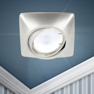 Светильник встраиваемый ЭРА KL64A PS под лампу MR16 GU5.3 перламутровое серебро