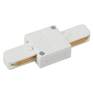 Коннектор питания ЭРА TR7-C 2W I WH для однофазного шинопровода прямой белый