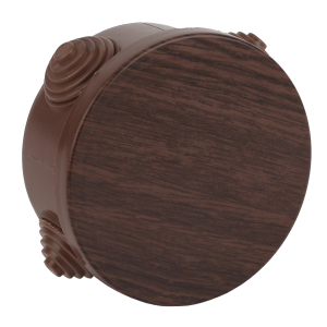 Распаячная коробка ЭРА KOR-85-40-4g-O открытой установки дуб 85х40мм с гермовводами 4 вх. IP54