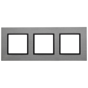 14-5203-42 ЭРА Рамка на 3 поста, металл, Эра Elegance, титан+антр (5/25/900)