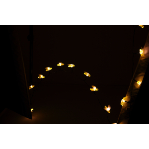 ERASG024-03 ЭРА Садовая гирлянда Пчелки на солнечной батарее, 5,8 м (24/432)