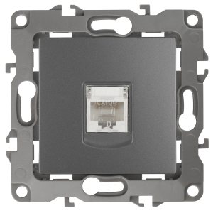 Розетка ЭРА Серия 12 12-3107-12 информационная RJ45 IP20 графит