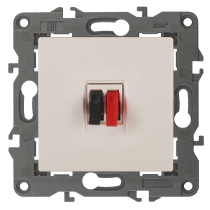Розетка ЭРА Elegance 14-3111-02 аудио IP20 слоновая кость